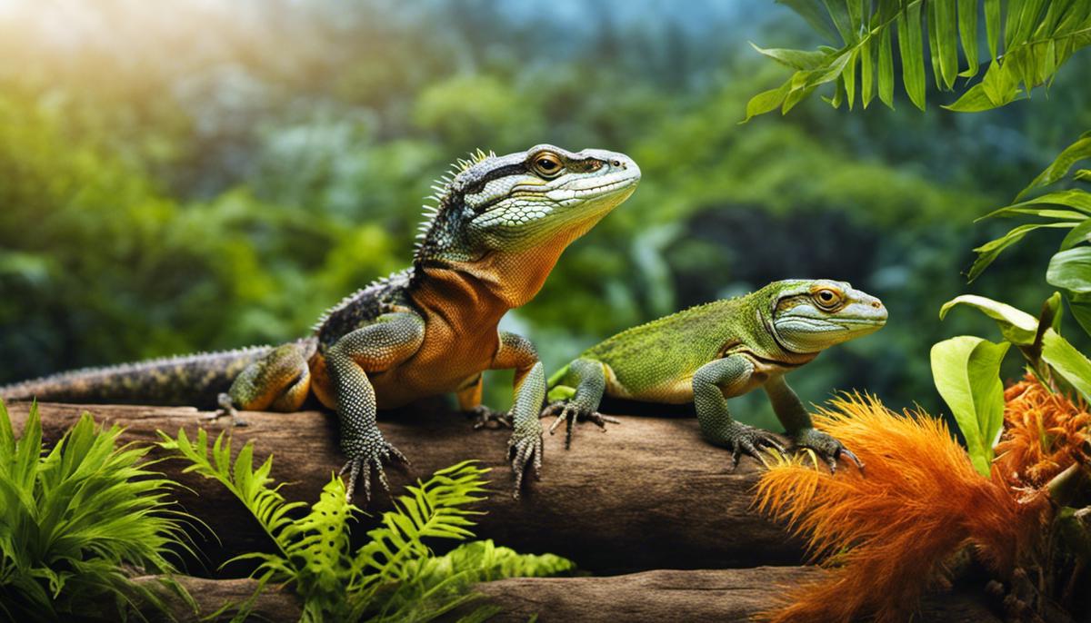 Image Description: Various reptiles in their natural habitats
